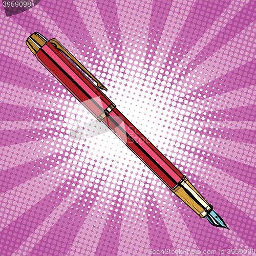 Image of Expensive ink pen business accessory