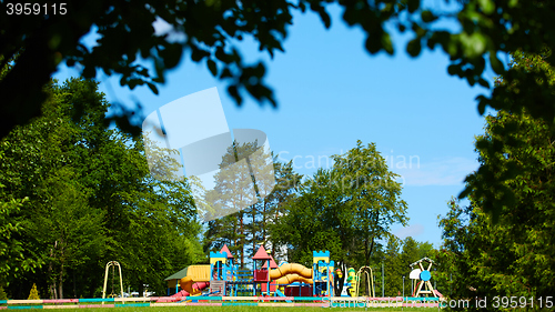 Image of Playground equipment in the park