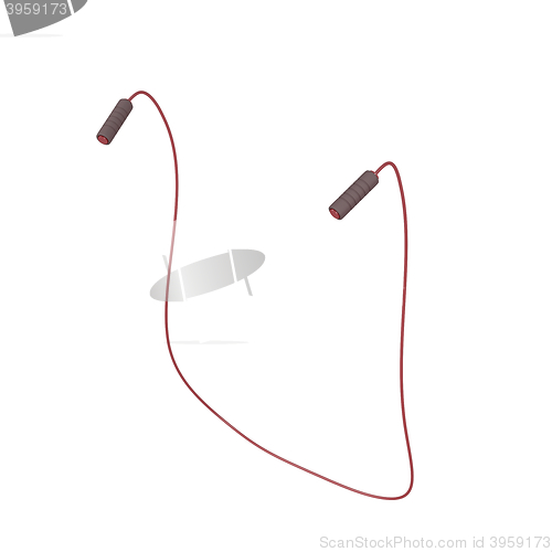 Image of Jump rope on white 