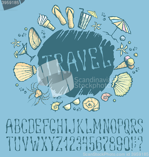Image of  Summer beach pattern