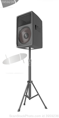 Image of Big speaker on white 