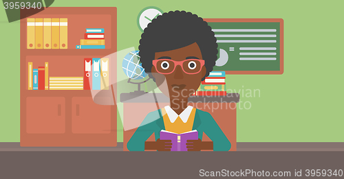 Image of Woman reading book.