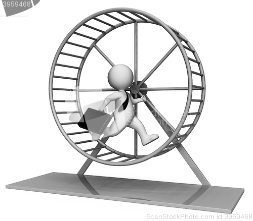 Image of Hamster Wheel Shows Mind Numbing And Boring 3d Rendering