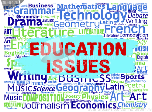 Image of Education Issues Represents Words Studying And Learn