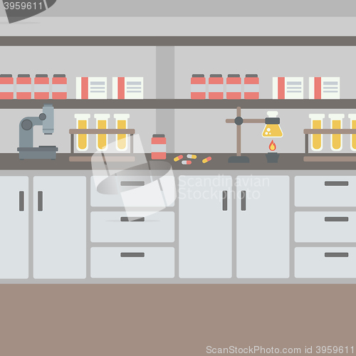 Image of Background of laboratory interior.