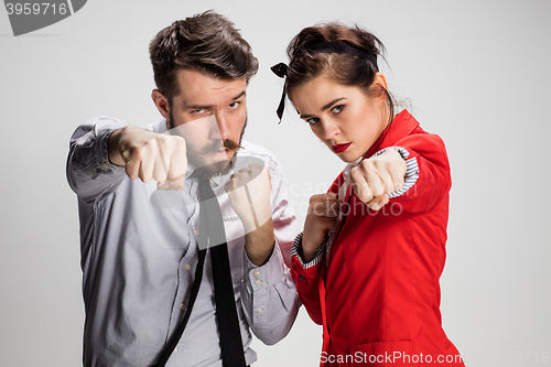 Image of The militant business man and woman