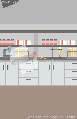 Image of Background of laboratory interior.
