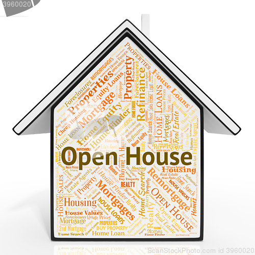 Image of Open House Property Means For Sale And Advertisement