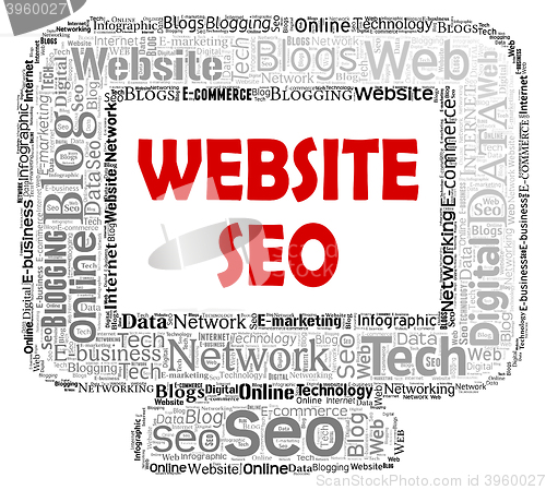 Image of Website Seo Means Search Engine And Computers