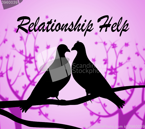 Image of Relationship Help Shows Tenderness Helps And Devotion