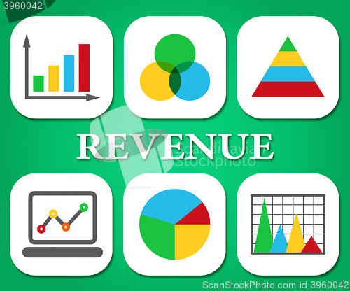 Image of Revenue Charts Represents Business Graph And Graphic