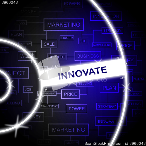 Image of Innovate Word Represents Improved Innovating And Transformation