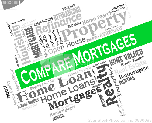 Image of Compare Mortgages Shows Home Loan And Borrowing