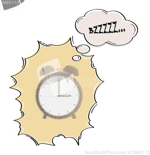 Image of comic alarm clock