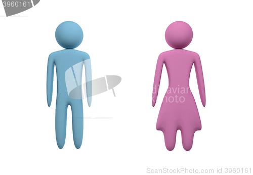 Image of male and female figures