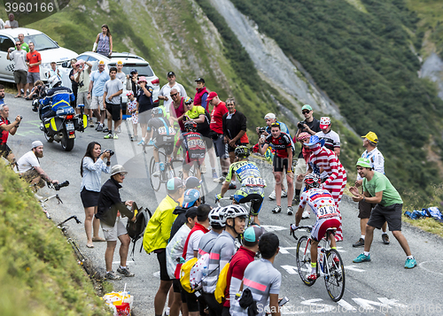 Image of Group of Four Cyclists - Tour de France 2015