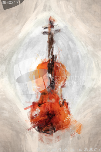 Image of painted violine