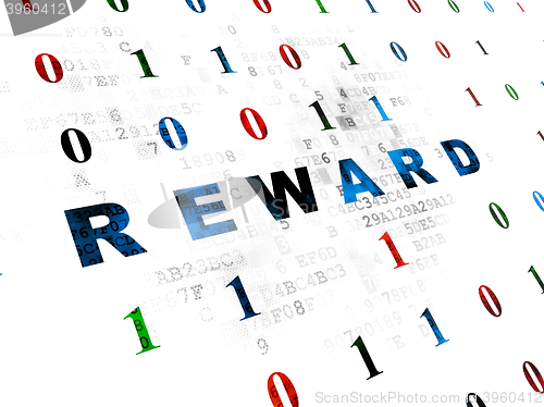 Image of Finance concept: Reward on Digital background
