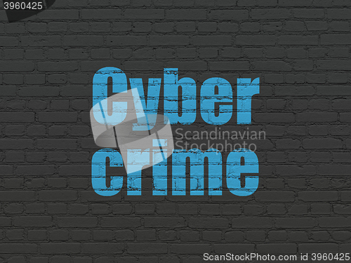 Image of Privacy concept: Cyber Crime on wall background