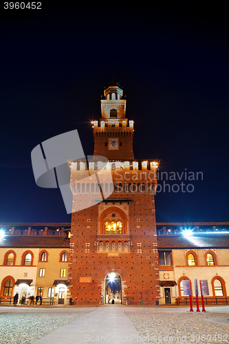 Image of Castello Sforzesco exterior in Milan