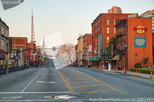 Image of Downtown Nashville cityscape in the morning