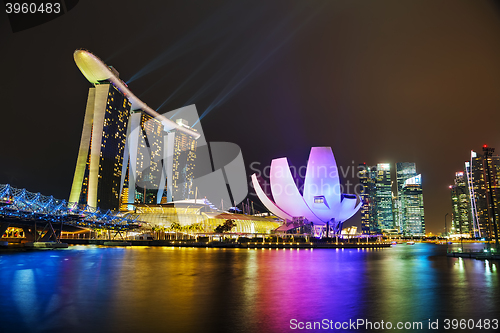 Image of Overview of Singapore with Marina Bay Sands