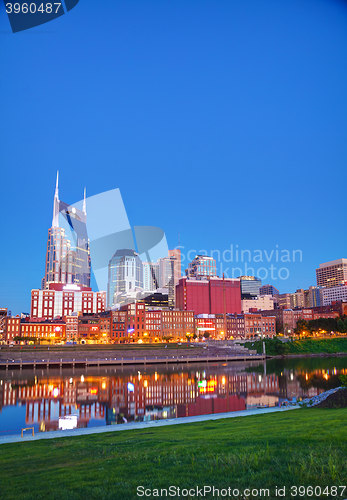 Image of Downtown Nashville cityscape in the morning