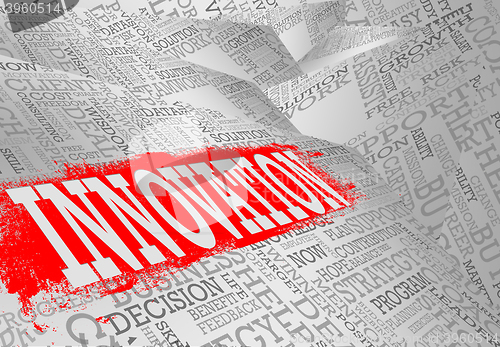 Image of Innovation word cloud business concept
