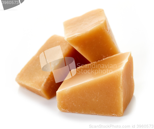 Image of pieces of caramel candy