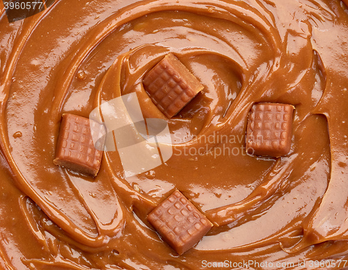 Image of melting caramel candies