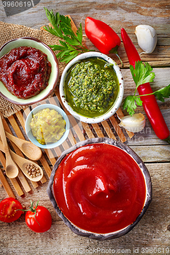 Image of various dip sauces