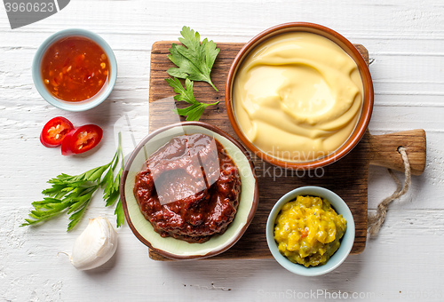 Image of various dip sauces