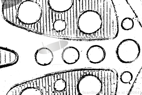 Image of Grunge black and white wall background vector