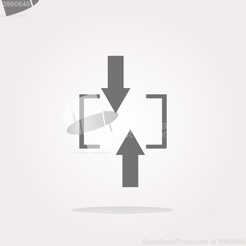 Image of vector arrow set on web icon (button)