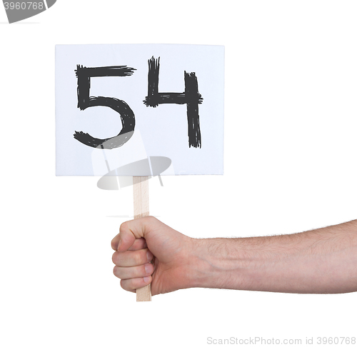 Image of Sign with a number, 49