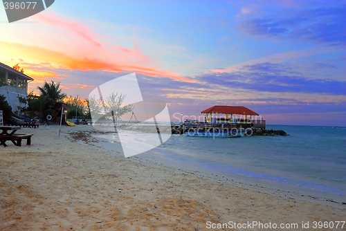 Image of Jamaican sunset