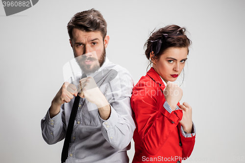 Image of The militant business man and woman