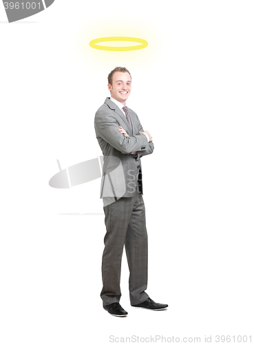 Image of Businessman with halo