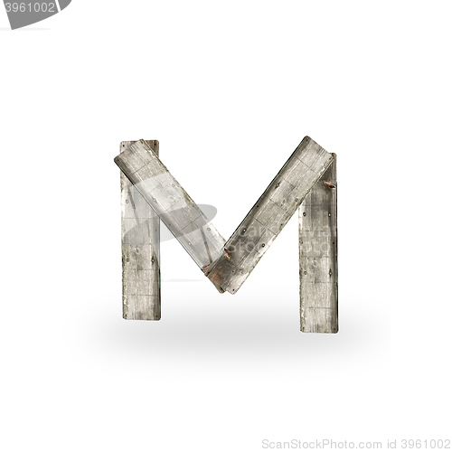 Image of Wooden letter M