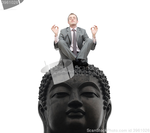 Image of Businessman relaxing