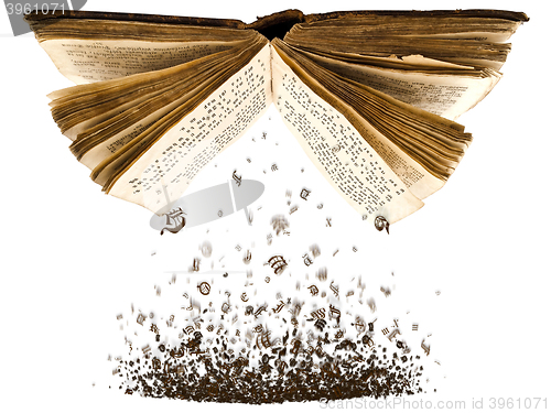 Image of Open Book With Characters