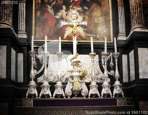 Image of Inside of a creepy old church