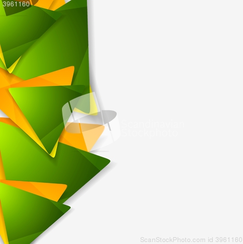 Image of Bright geometric triangles background