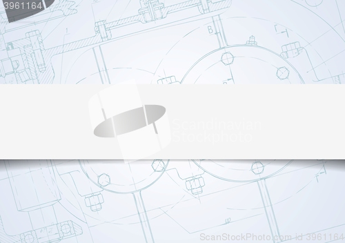 Image of Abstract tech drawing background