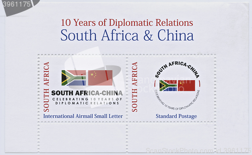 Image of South Africa and China Stamps