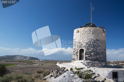 Image of Mill in Emporio, Santorini, Greece