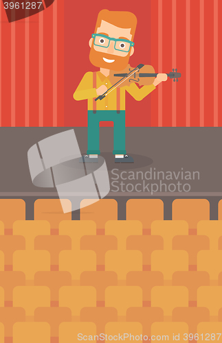 Image of Man playing violin.