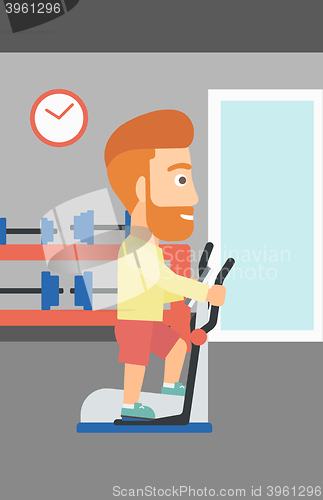 Image of Man making exercises.