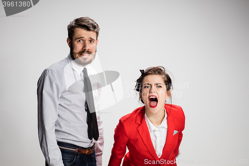 Image of The business man and woman