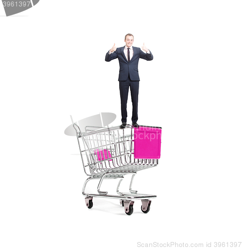 Image of Man on trolley